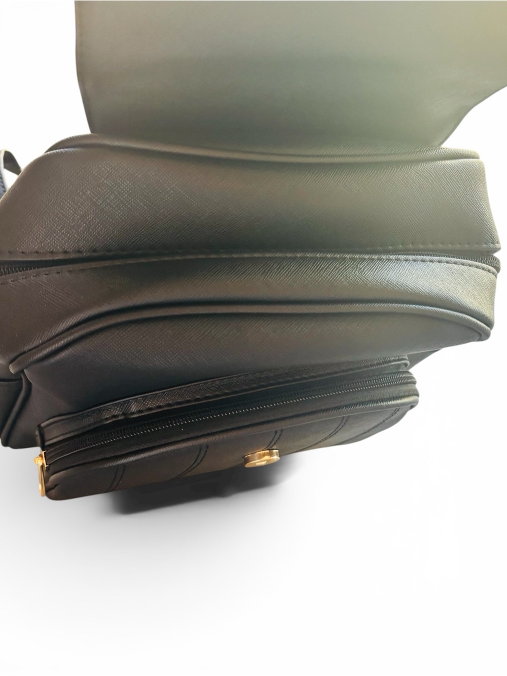 Amazon Black Backpack with Gold Medallion and Tassel - Picture 3 of 4
